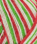 West Yorkshire Spinners Signature 4 Ply 989 Candy Cane with wool and nylon